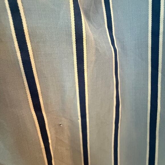 Vintage Y2K Abercrombie Fitch Button Up Muscle Shirt Mens XL Blue Stripe Preppy - Picture 11 of 11